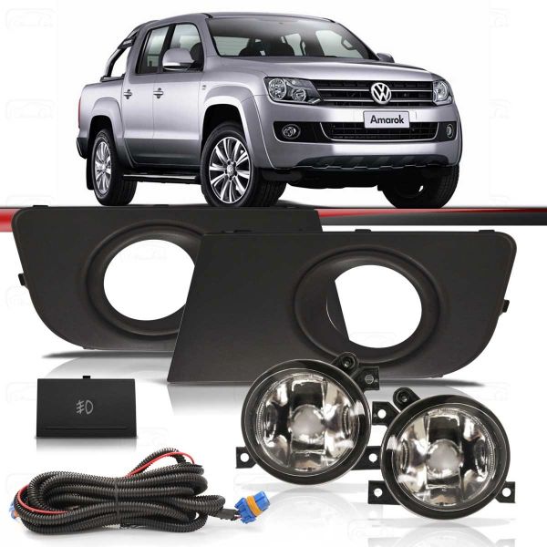 Kit de farol aux. Milha Amarok 2010/ de R$ 380,00 por