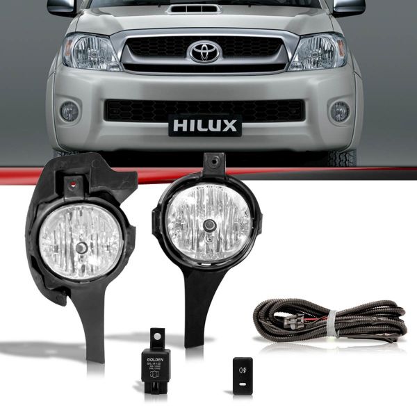 Kit Farol De Milha Aux. Hilux Srv Sr 2005/ de R$ 350,00 por